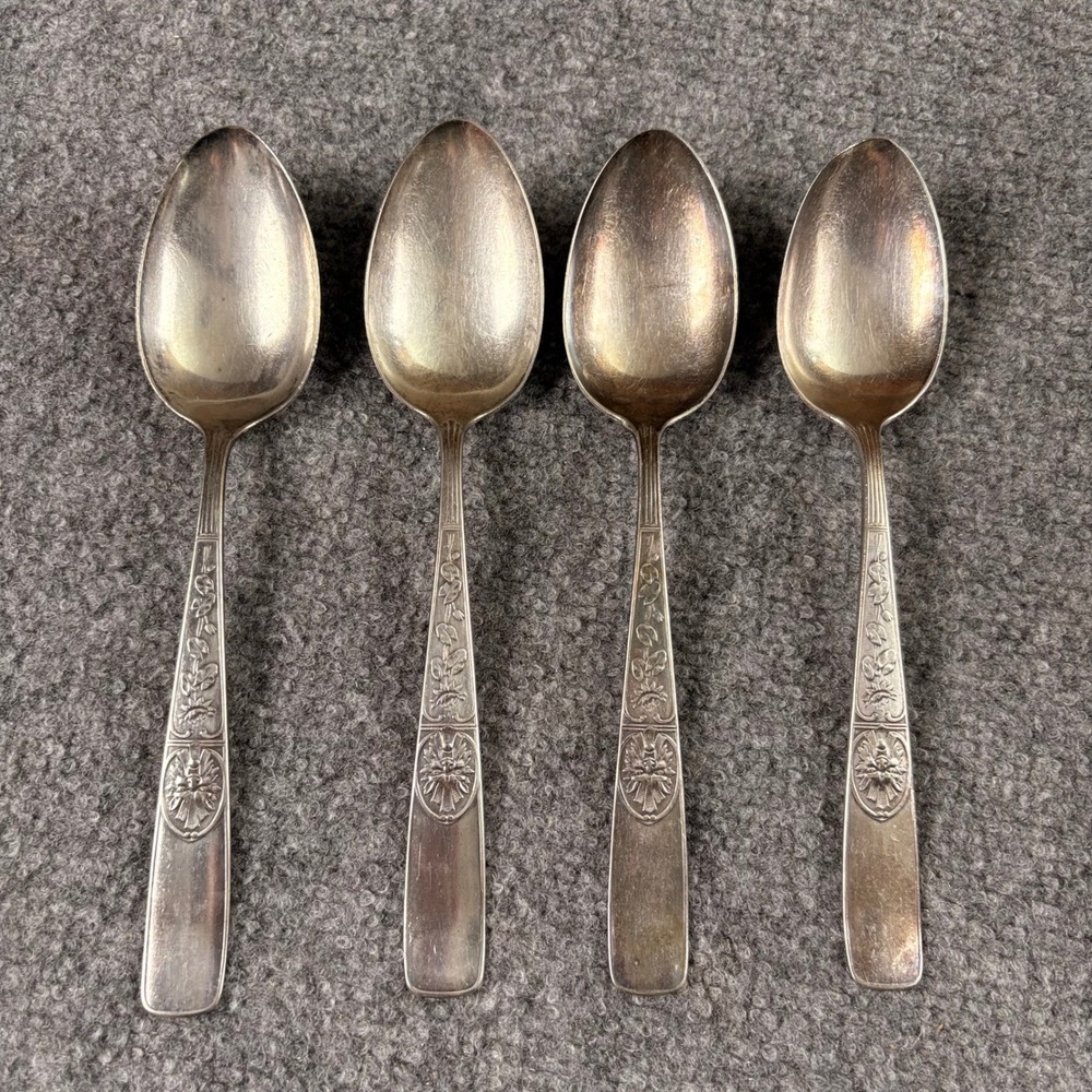VTG Reed & Barton Italian 1885 Silverplate Tablespoons Set Of 4‎ 8.25" Victorian